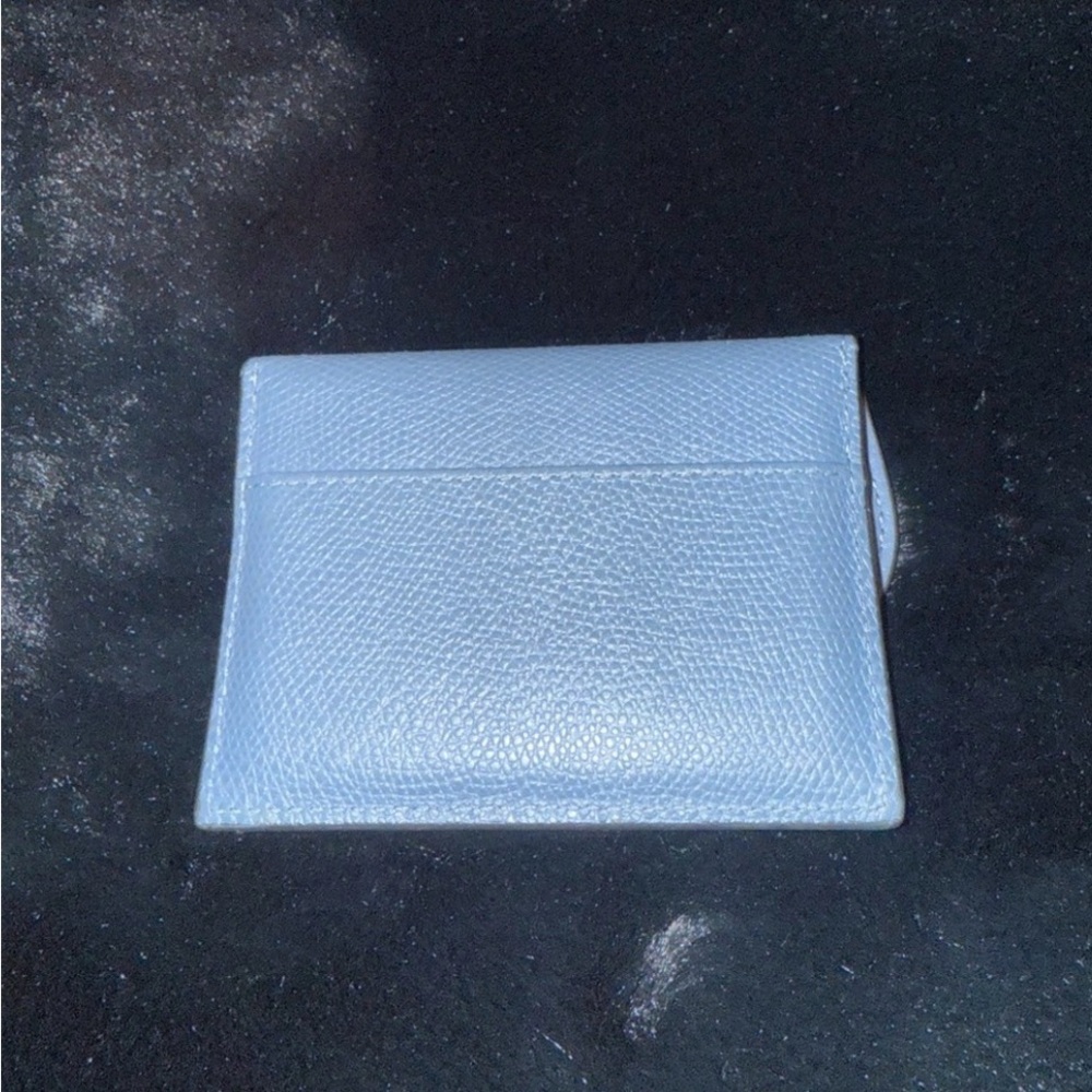 Dior Light Blue Wallet with Gold Accent - Picture 2 of 4